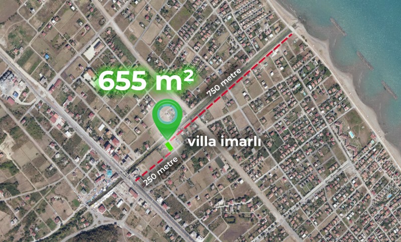 ARSA PRATİK'DEN TAFLAN'DA SATILIK 655 m2 VİLLA İMARLI ARSA