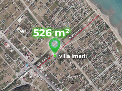 ARSA PRATİK'DEN TAFLAN'DA SATILIK 526 m2 VİLLA İMARLI ARSA
